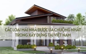 các loại mái nhà