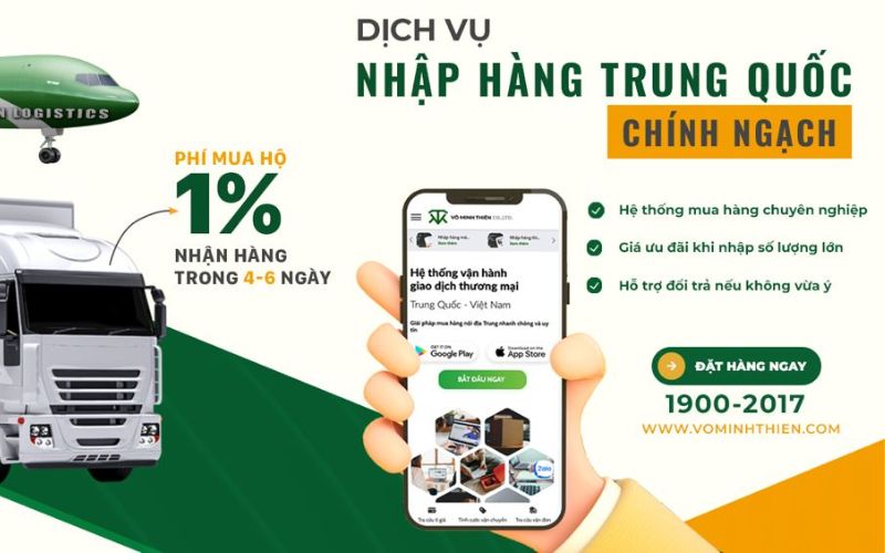 dịch vụ nhập hàng hộ uy tín Võ Minh Thiên