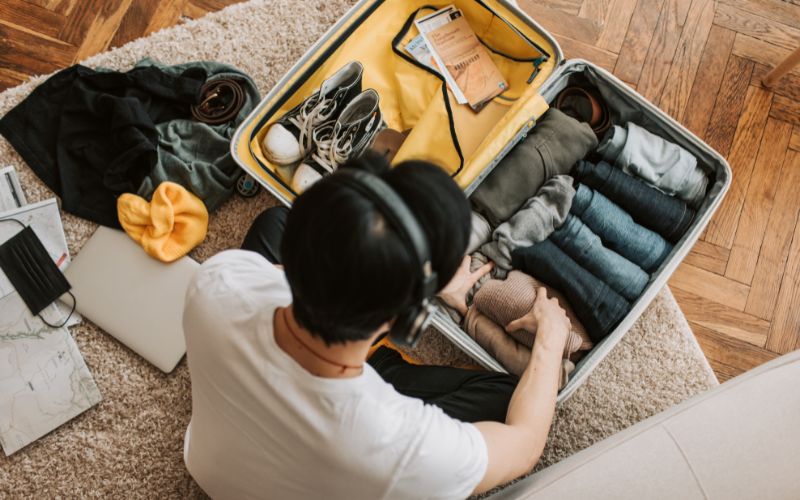sắp xếp đồ dùng đi phượt