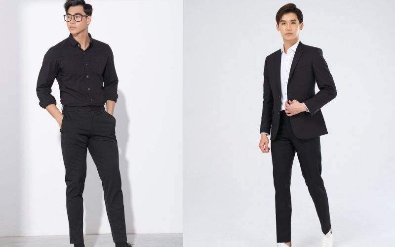 Phối đồ công sở với áo sơ mi và quần tây Phối đồ công sở với áo sơ mi và quần tây