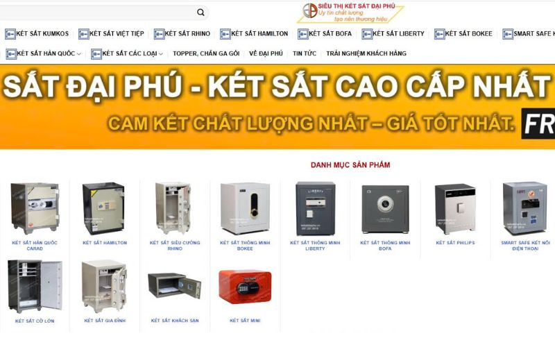 Siêu thị két sắt TPHCM Đại Phú