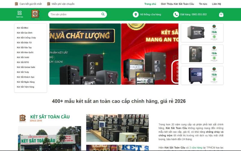 Công ty TNHH két sắt Toàn Cầu 