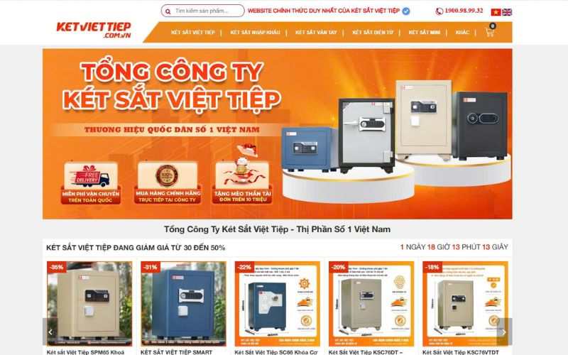 Cửa hàng két sắt TPHCM Việt Tiệp
