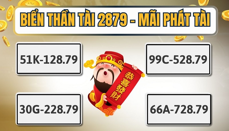 Biển số Thần Tài 2879