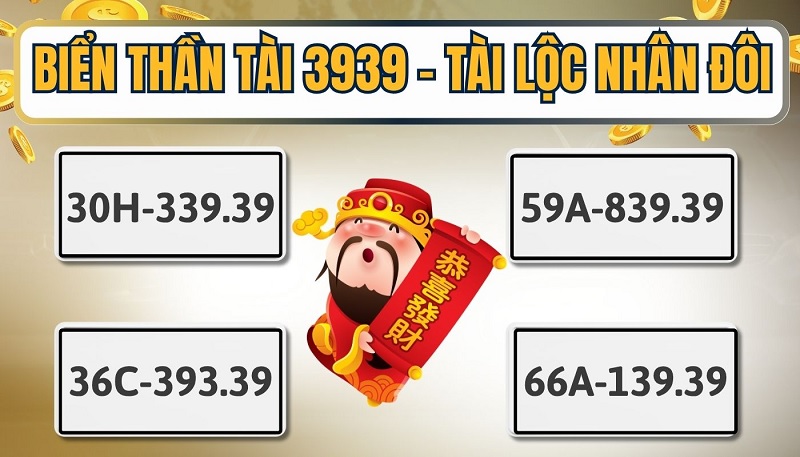 Biển số Thần Tài 3939