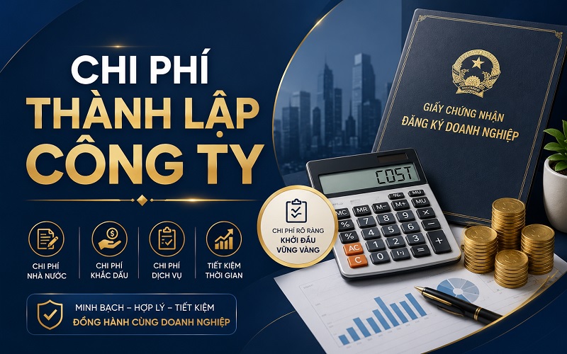 chi phí thành lập công ty